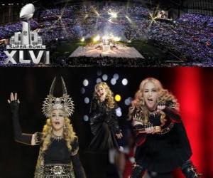yapboz Super Bowl 2012 yılında Madonna